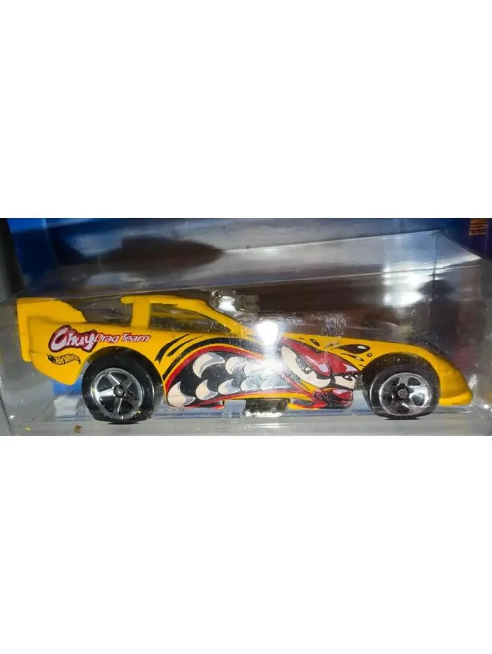 Hot Wheels 2001 Funny Car Yellow Chuy's Drag Team Extreme Sports #84 New
